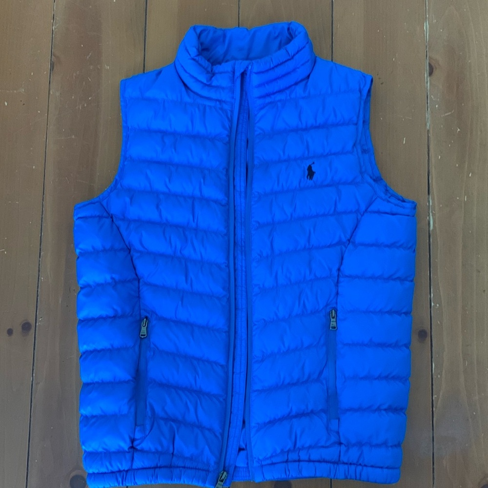 Boys polo puffer vest